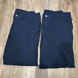 Lot of 2 Lululemon ABC Slim 33x28” (one NWOT and one used-good)